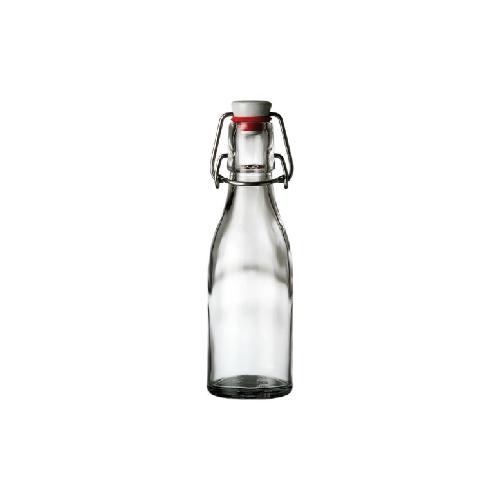 Glasflasche 0,2L mit Bügelverschluß, 12er