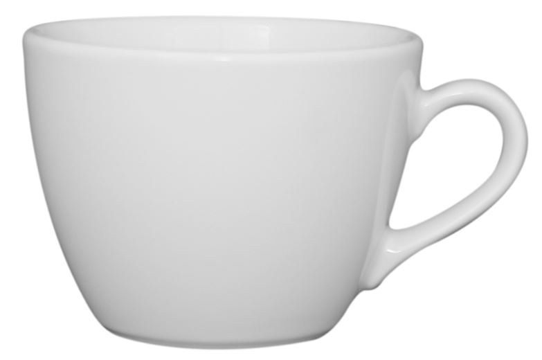 Kaffeetasse obere 0,21 Liter Form Coffeeshop - uni weiß Eschenbach
