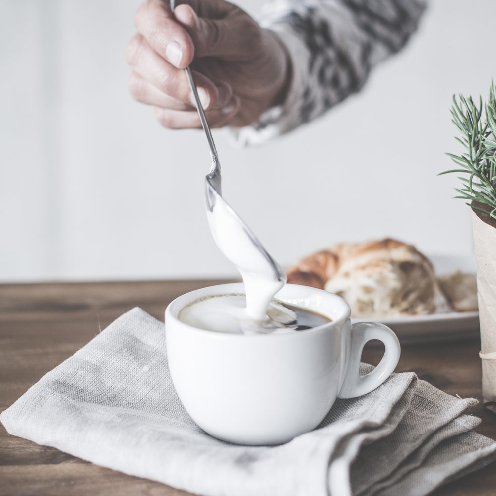 Gastroback Latte Magic weiß Milchaufschäumer Warmer oder kalter Milchschaum in Sekundenschnelle Besonders standfester Milchschaum