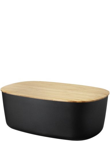 BOX-IT Brotkasten L 34.5 cm black - Maße: 34,5 x 22,5 x 13 cm - von Stelton