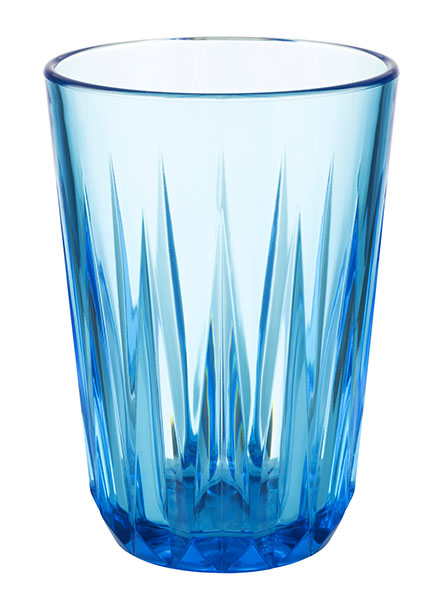 Trinkbecher -CRYSTAL- Ø 7 cm, H: 9,5 cm Tritan, 0,15 Liter Farbe: blue sky stapelbar Made in Germany bruchsicher