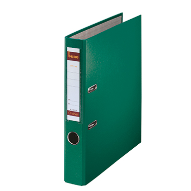 Bene Ordner 52mm DIN A4 Papier, Polypropylen kaschiert Material der Kaschierung außen: Polypropylen grün