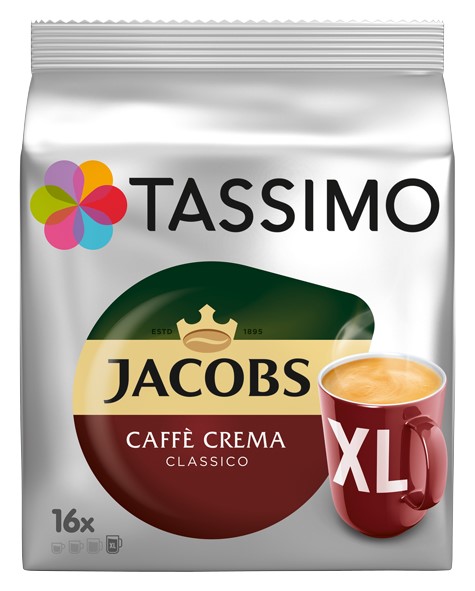 Jacobs Tassimo CAFÈ CREMA XL Inhalt 16 T- Discs