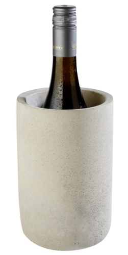 APS Flaschenkühler SIERRA, Beton, Durchmesser: 120 mm (außen), 100 mm (innen), Höhe: 190 mm, für 0,7 - 1,5 Liter Flaschen