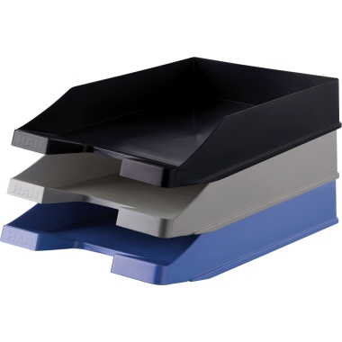 HAN Briefablage KARMA DIN C4 100 % Recyclingmaterial Farbe: öko-schwarz, Maße: 25,5 x 6,5 x 34,8 cm (B x H x T), DIN