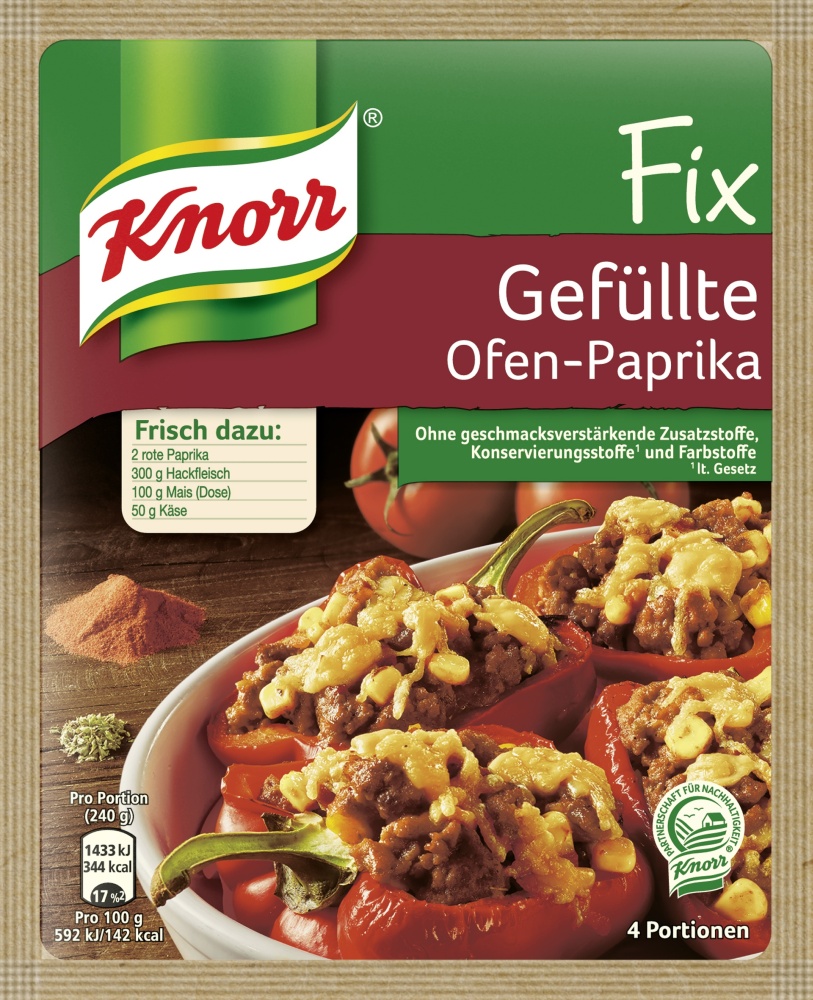 Knorr fix Gefüllte Ofen Paprika 43G