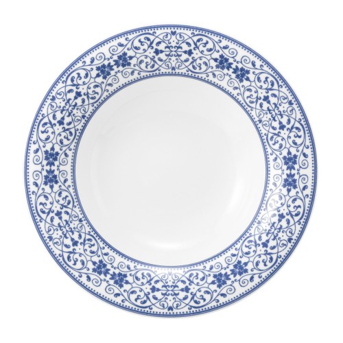 Seltmann Gourmetteller rund 27 cm, rund, Form: Savoy, Dekor: 57513 Grand Blue, hohe Kantenschlagfestigkeit, Made in Germany