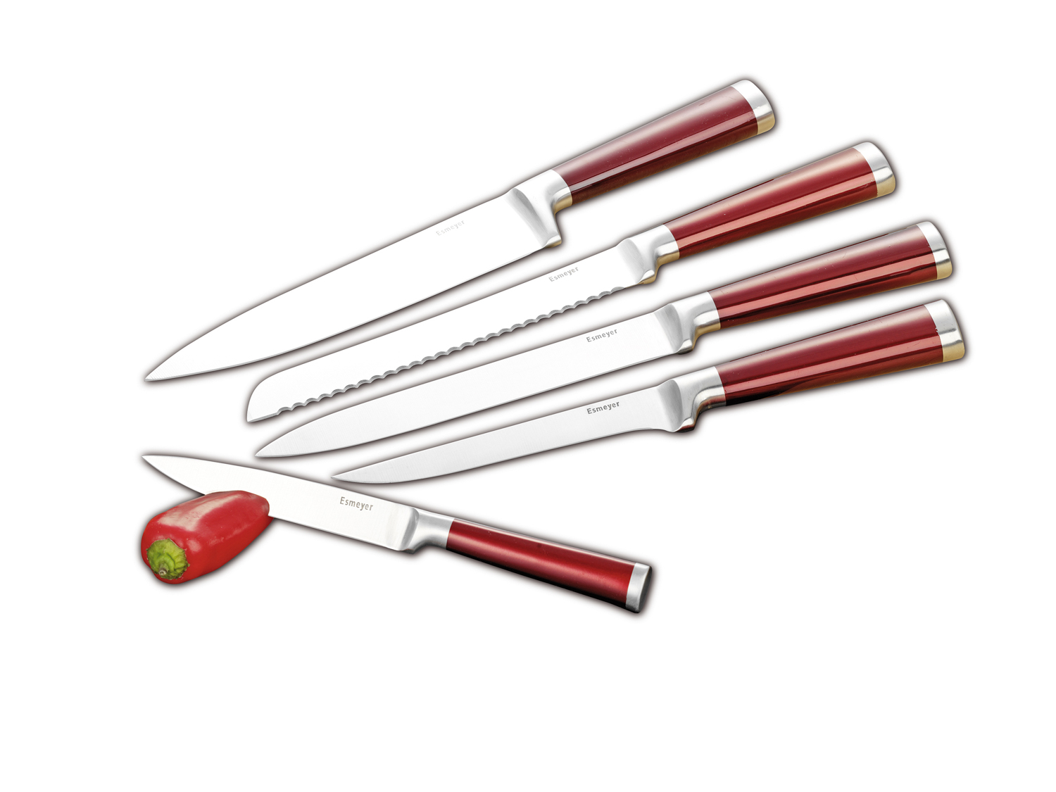 5-tlg. Sparset / Messerset MARVEL, Klingen aus Messerstahl gefertigt, Klingenstärke: 2.5 mm.