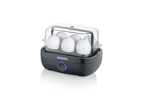 Severin Eierkocher, ca. 420 W, 1 - 6 Eier, Ein-Aus Taster mit LED-Anzeige, 100% BPA frei