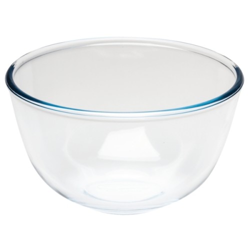 Pyrex Schüssel aus Borsosilikatglas, Inhalt: 2l, Durchmesser: 21 cm, stapelbar, kratzfest, Mikrowellen und Gefrierschrankgeeignet.