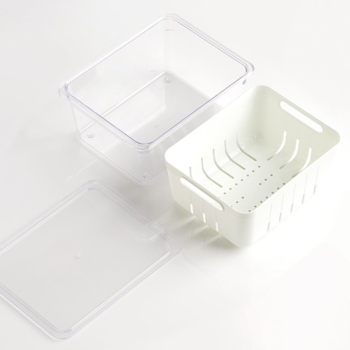 Kühlschrank-Box, Kunststoff, weiß. Länge: 225 mm. Breite: 175 mm. Höhe: 100 mm