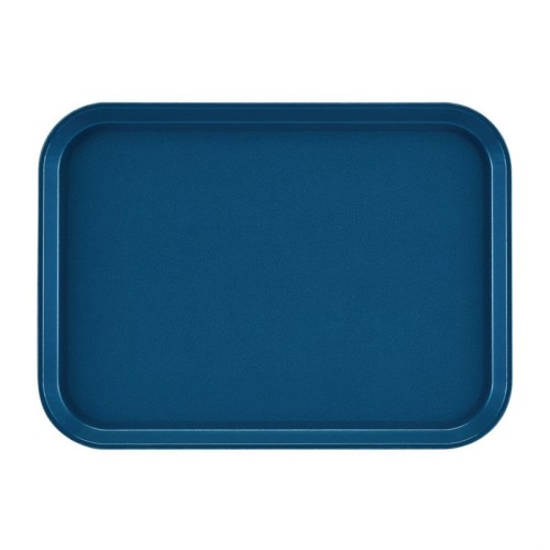 Cambro Epictread rechteckiges rutschfestes Fiberglas Tablett blau 35x27cm. Rutschfeste Oberfläche bietet auch beim