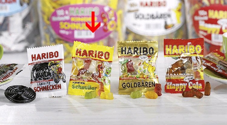 Haribo Kinder Schnuller Minibeutel 100 Stück