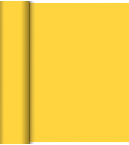 DUNI Dunicel-Tischläufer Tête-à-Tête 24 m x 0,4 m (20 Abschnitte), gelb