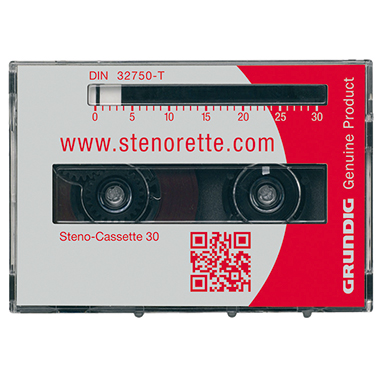 Grundig Diktierkassette Steno-Cassette 30 Sh 10, -24, St 3210. -3211, -3220, -3221, -3230 30min Inhalt: 5 Stück