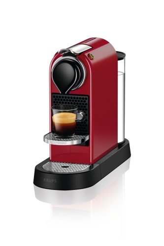 Nespresso CitiZ XN741 Kaffeemaschine von Krups - Kirschrot