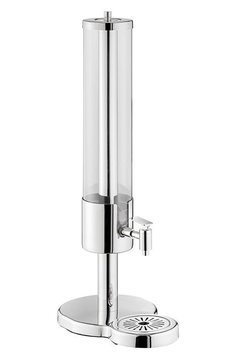 APS Saftdispenser -TOWER- 35 x 23 cm, H: 75 cm, 5 Liter 18/8 Edelstahl, Polycarbonat