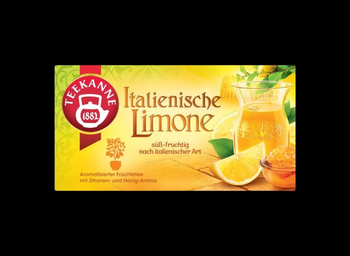 Teekanne Italienische Limone Inhalt: 20 Beutel