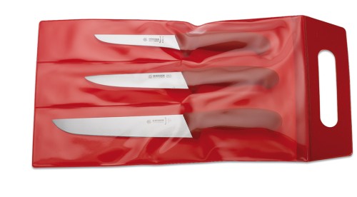 Messerset rot, bestehend aus: 3105-13 r /3005-16 r /4025-21r Giesser - Made in Germany