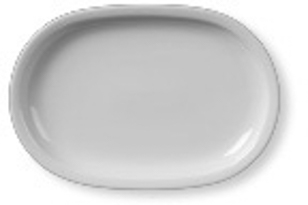 Platte TODAY, oval, Länge: 32,0 cm, Breite 22,0 cm uni weiß, Eschenbach