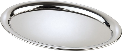 Serviertablett -KAFFEEHAUS- 26,5 x 19,5 cm, H: 0,5 cm Edelstahl, hochglanzpoliert für eine Tasse spülmaschinengeeignet
