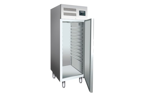 SARO Bäckerei-Kühlschrank Modell B 800 TN - Material: (Gehäuse und Innenraum) Edelstahl - Tür selbstschließend, abschließbar - Mit 10