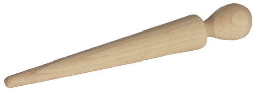 Holz-Stößel für Spitzsiebe, aus fein geschliffenem Buchenholz, unlackiert, nicht spülmaschinengeeignet Länge: 29 cm, Durchmesser: