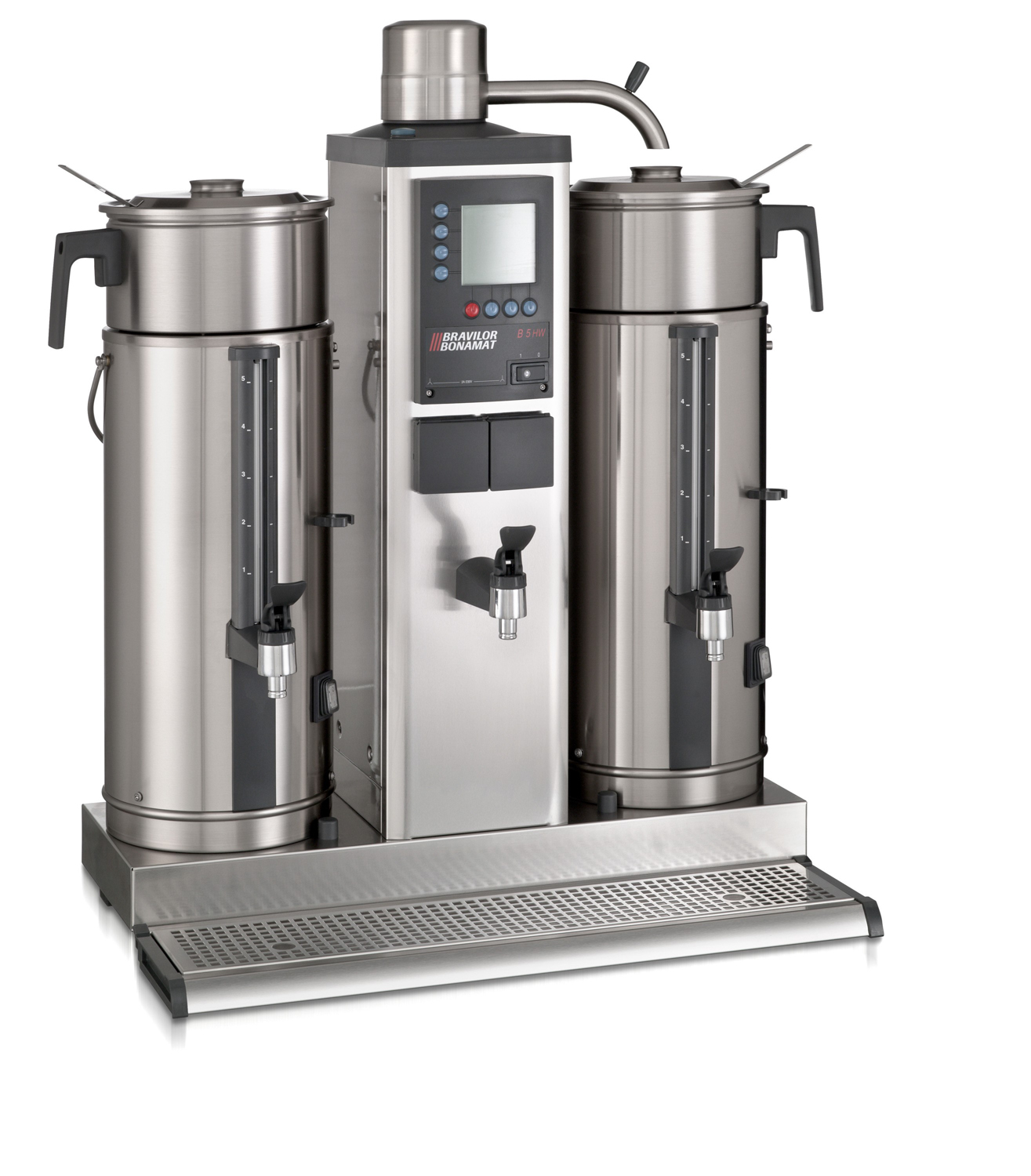 Bonamat Bravilor B5 HW Filterkaffeemaschine 230V 2 x 5,00l Kaffee, 3,00 l Heißwasser 790 x 570 x 799 mm (B x T x H)