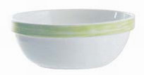 Stapelschale 12 cm aus Opalglas Form Brush - Green / Grün von Arcoroc Inhalt: 0,27 l, Höhe: 4,7 cm