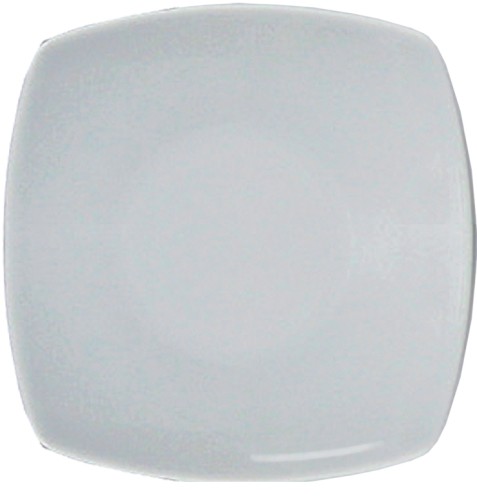 Tokio Uni Teller quadr.flach 17cm * - weiß - Saturnia Porzellan