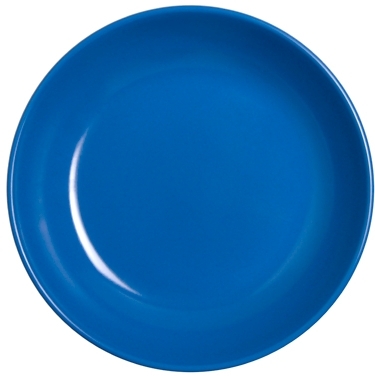 WACA Coupteller COLORA in blau ohne Fahne / breitem Rand, aus Melamin. Durchmesser: 19 cm. Kapazität: 0,5 l.