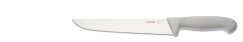 Giesser Schlachtmesser mit 21 cm Klingenlänge, weißer Griff, Klinge aus hochwertigem Chrom-Molybdän-Stahl
