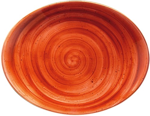 Aura Terracotta Moove Platte oval 31 x 24cm * - Bonna Premium Porcelain