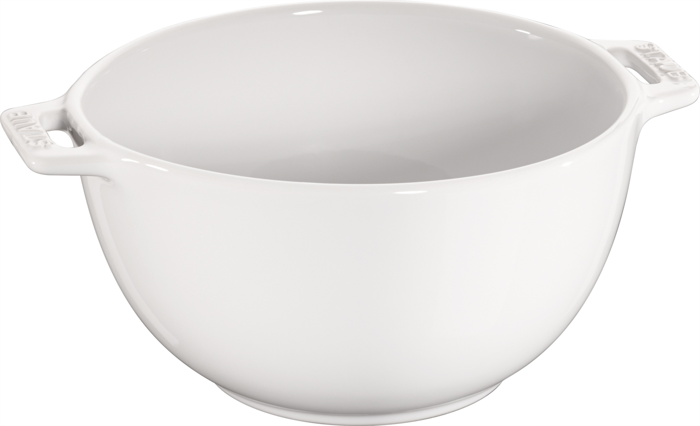 Salatschüssel, 18 cm, Reinweiß, Keramik, Serie: Ceramique. Marke: Staub