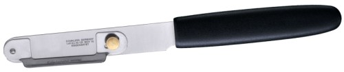 Spargelschäler mit schwarzem glasfaserverstärktem Polyamid-Griff, mit extra geschärfter, gehärteter Klinge aus Edelstahl