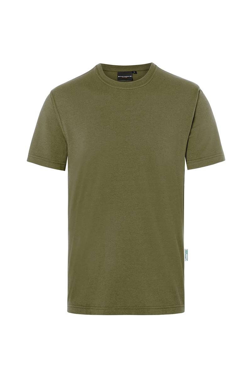 Herren Workwear T-Shirt Casual-Flair, aus nachhaltigem Material , GR. 2XL , Farbe: moosgrün , von Karlowsky