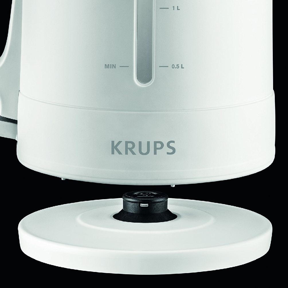 Krups Wasserkocher PRO AROMA, Farbe: weiß, matt, Fassungsvermögen: 1,6 l, 2.400 Watt