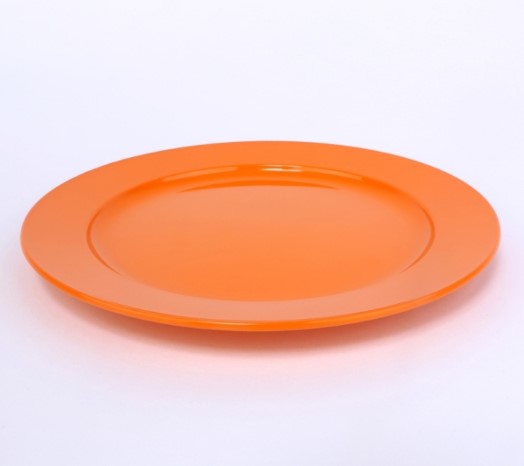 vaLon Zephyr Frühstücksteller 20 cm aus schadstofffreiem Kunststoff in der Farbe orange.