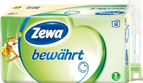 Zewa bewährt Toilettenpapier 3 lagig 16x 150 Blätter