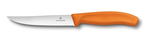 Victorinox Pizzamesser, orange mit Wellen, 12 cm