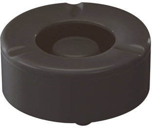 WACA Windascher 100 mm Windascher aus Melamin, stapelbar und glutfest, Farbe: schwarz