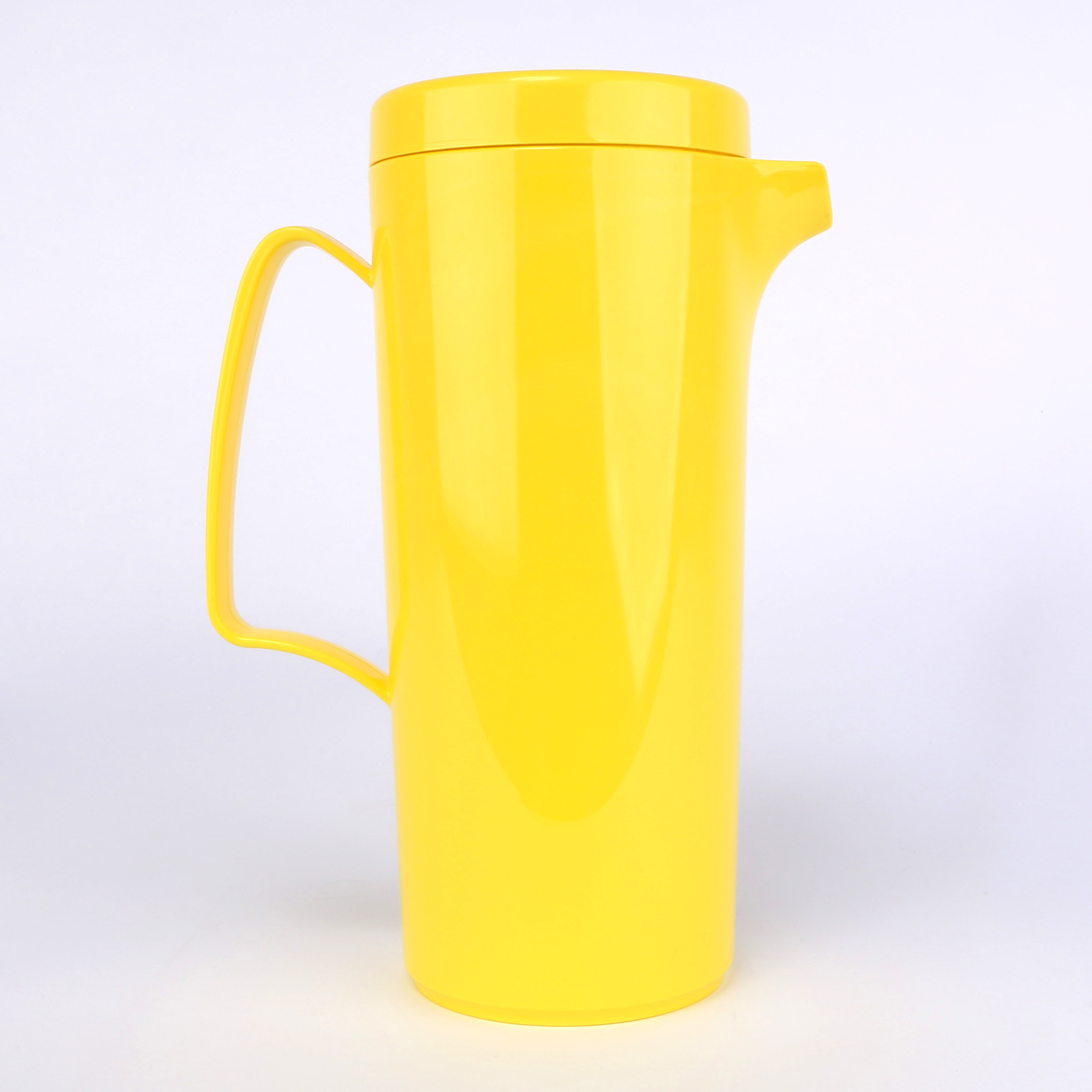 vaLon Zephyr Kanne 1 L mit Deckel aus Kunststoff in der Farbe gelb, schadstoffrei