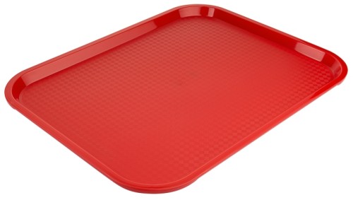 Tablett MODERN 45 x 35cm, Farbe: rot, Stapelnocken, bedingt rutschfest,