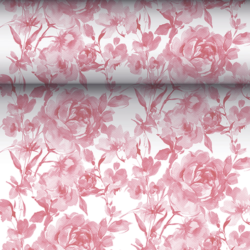 Tischläufer, stoffähnlich, PV-Tissue Mix "ROYAL Collection" 24 m x 40 cm bordeaux "Rose" von PAPSTAR