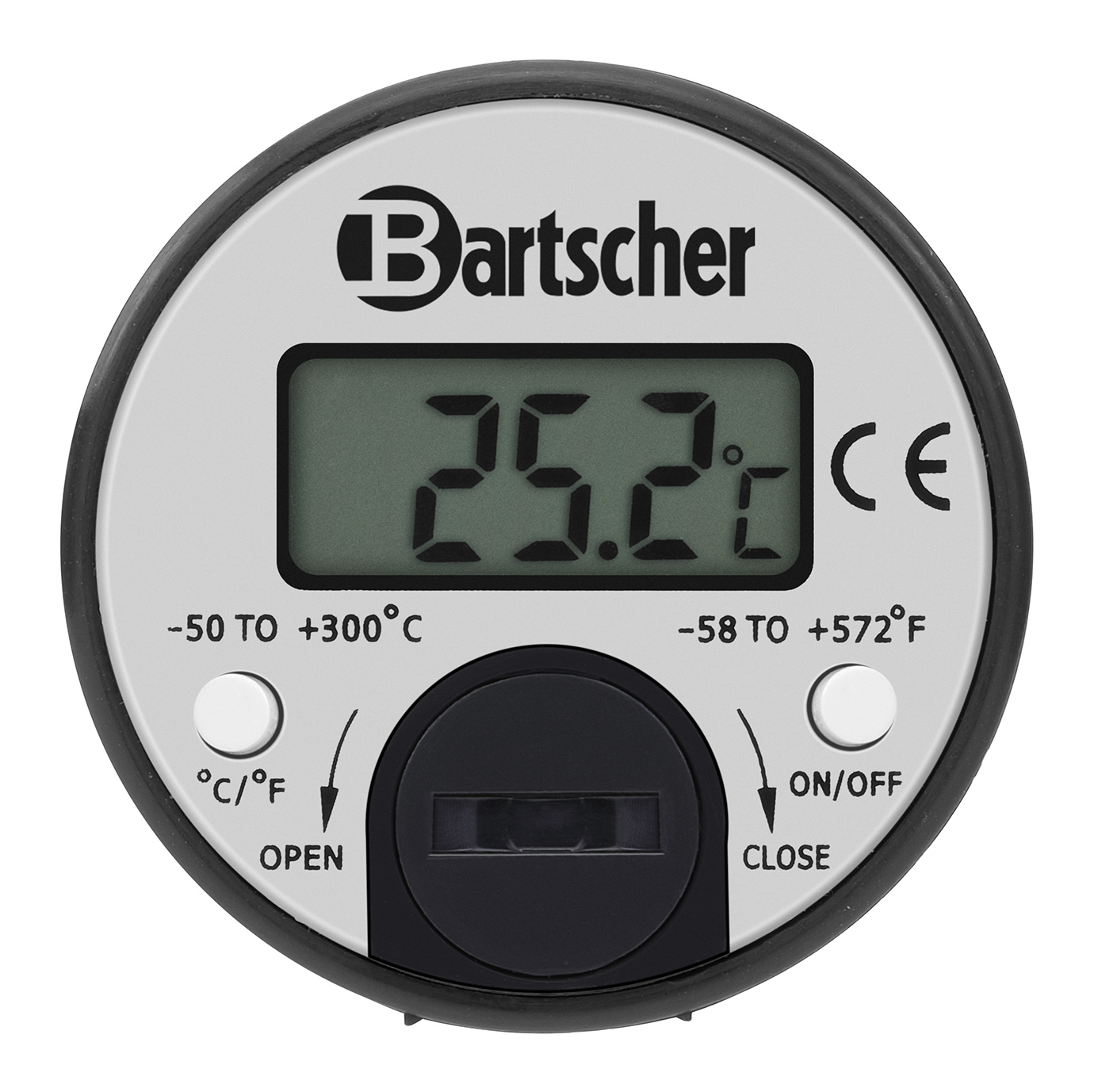 Bartscher Thermometer D3000 KTP | Durchmesser Temperaturfühler: 3,8 mm | Maße: 3,4 x 3,4 x 160 cm. Gewicht: 0,019 kg