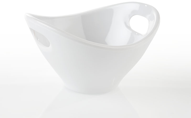 Schale -MINI- 9,5 x 9 cm, H: 5,5 cm Melamin, weiß 0,09 Liter Verpackungseinheit: 20 Stück spülmaschinengeeignet stapelbar