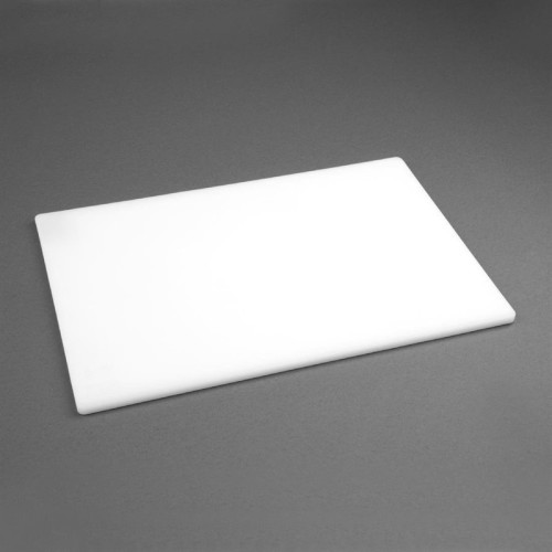 Hygiplas antibakterielles LDPE Schneidebrett weiß 450x300x10mm. Weiß - Brot und Käse. Größe: 10(H) x 450(B) x 300(T)mm,
