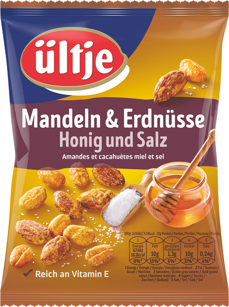Ültje Mandel Erdnuss Mix Honig & Salz 200G