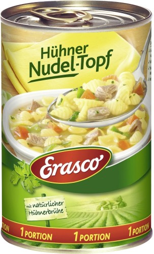 Erasco 1 Portion Hühner Nudel-Topf 400G