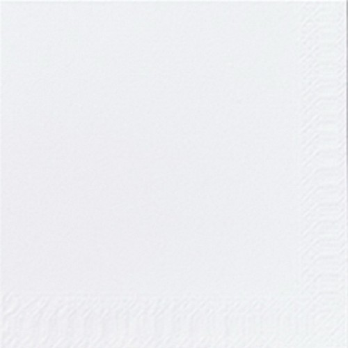 DUNI Zelltuch-Servietten 24x24 cm, 250 Stück Packung. 3lagig, 1/4 Falz, weiß